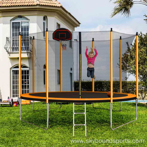 Trampoline with Safety Enclosure Net jumping Bed Trampoline